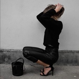 Zara leather pants